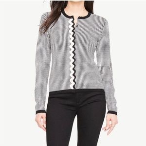 Ann Taylor Black and White cardigan